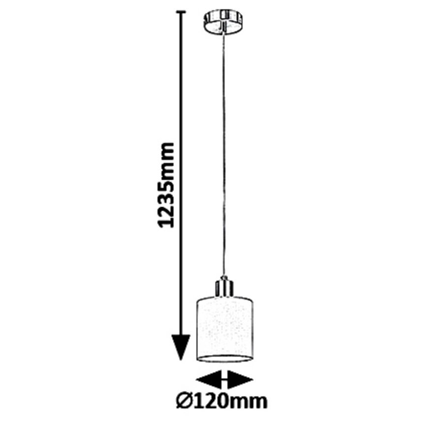 Rabalux 5013 - Suspension avec fil NATINA 1xE14/25W/230V