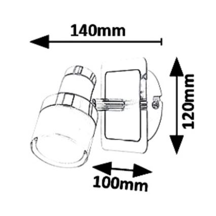 Rabalux 5021 - Spot LED mural HAROLD LED/5W/230V IP44