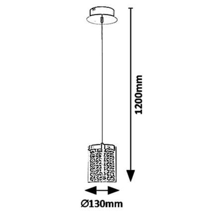 Rabalux 5043 - Suspension LED sur fil ASTRELLA LED/6W/230V