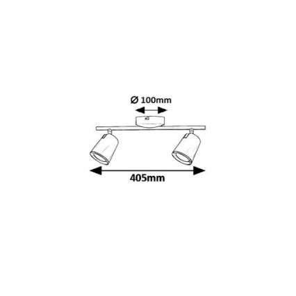Rabalux 5046 - Spot LED SOLANGE 2xLED/6W/230V