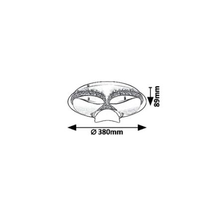 Rabalux 5050 - Plafonnier dimmable LED CAPRIANA LED/18W/230V