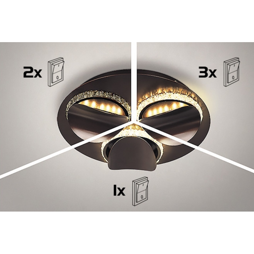 Rabalux 5051 - Plafonnier dimmable LED CAPRIANA LED/36W/230V