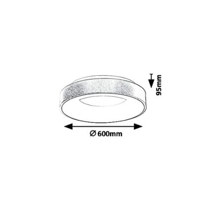 Rabalux 5053 - Plafonnier LED CARMELA LED/50W/230V