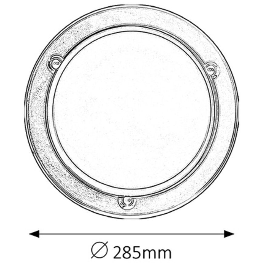 Rabalux - Plafonnier 1xE27/60W/230V d. 28,5 cm