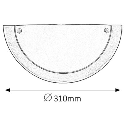 Rabalux - Applique murale E27/60W/230V