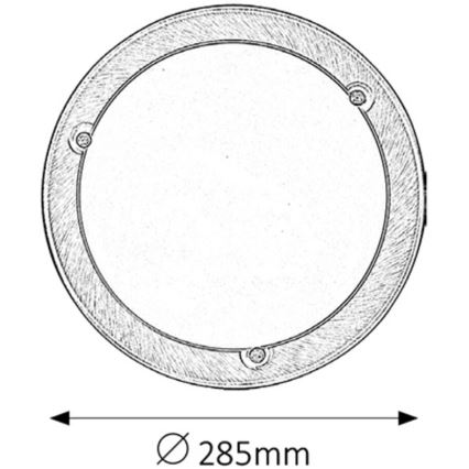 Rabalux - Plafonnier 1xE27/60W/230V d. 28,5 cm