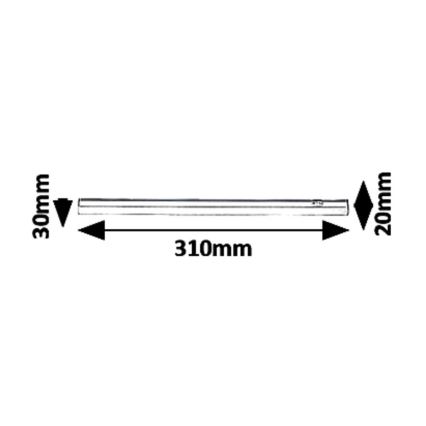 Rabalux 5216 - Réglette LED pour meuble GREG LED/4W/230V