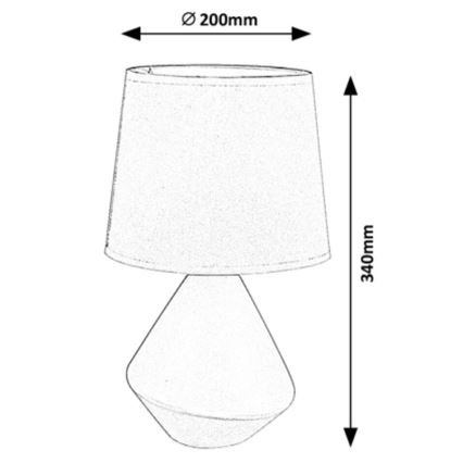 Rabalux - Lampe de table 1xE14/40W/230V marron