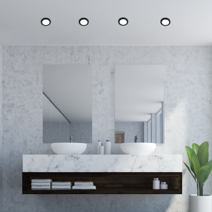 Rabalux - Luminaire LED encastré pour salle de bains LED/3W/230V IP44 noir