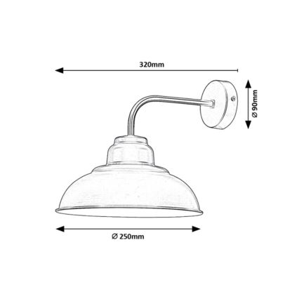 Rabalux - Applique murale 1xE27/60W/230V