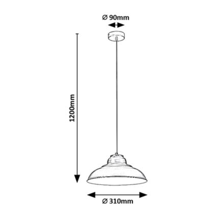 Rabalux - Suspension filaire 1xE27/60W/230V