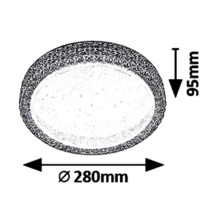 Rabalux 5326 - Plafonnier LED LUCILLA LED/18W/230V