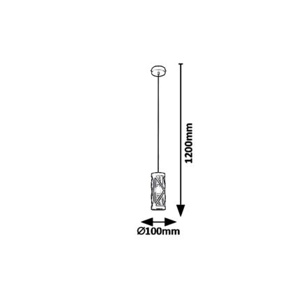 Rabalux 5338 - Suspension avec fil OBERON 1xE14/40W/230V