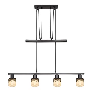 Rabalux 5345 - Suspension avec fil LACEY 4xE14/40W/230V