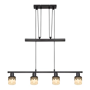 Rabalux 5345 - Suspension avec fil LACEY 4xE14/40W/230V