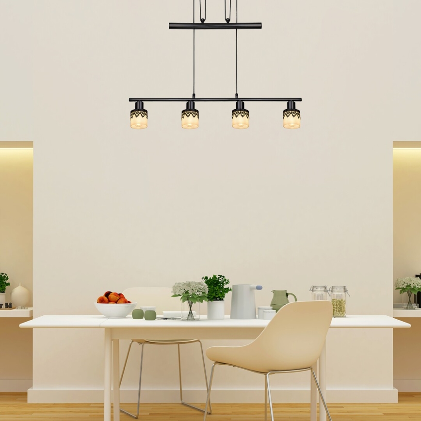 Rabalux 5345 - Suspension avec fil LACEY 4xE14/40W/230V