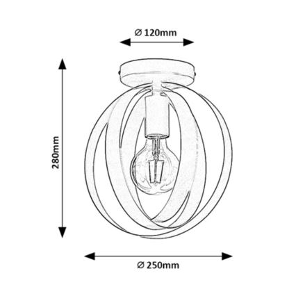 Rabalux - Lampe de table 1xE27/40W/230V