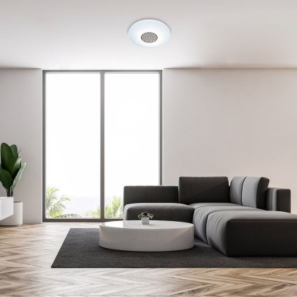 Rabalux - Plafonnier à intensité variable RGB LED/24W/230V 3000-6500K Wi-Fi Tuya d. 39,5 cm + Télécommande