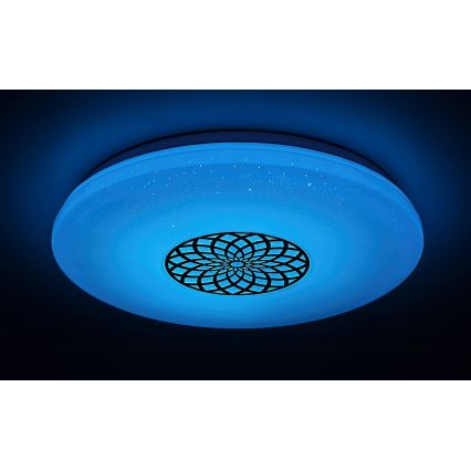 Rabalux - Plafonnier à intensité variable RGB LED/24W/230V 3000-6500K Wi-Fi Tuya d. 39,5 cm + Télécommande