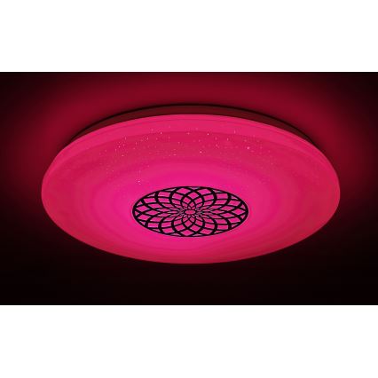 Rabalux - Plafonnier à intensité variable RGB LED/24W/230V 3000-6500K Wi-Fi Tuya d. 39,5 cm + Télécommande