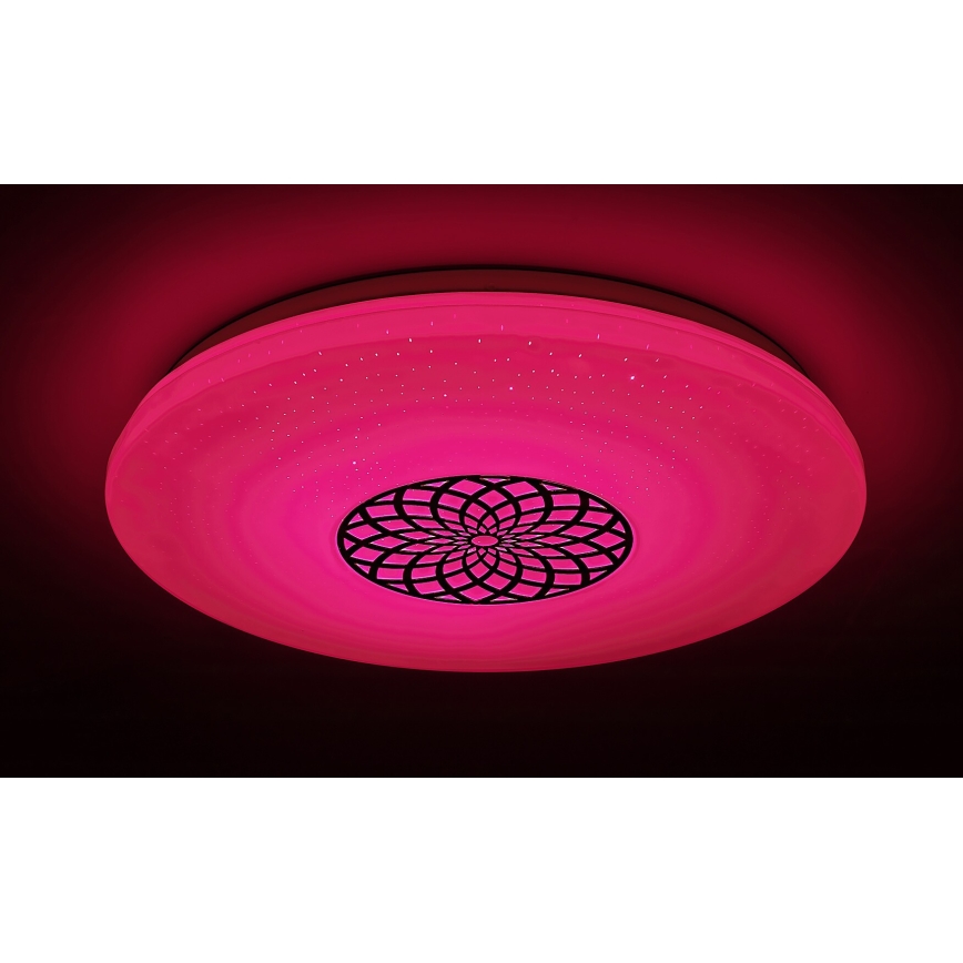 Rabalux - Plafonnier à intensité variable RGB LED/24W/230V 3000-6500K Wi-Fi Tuya d. 39,5 cm + Télécommande