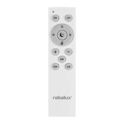 Rabalux - Plafonnier à intensité variable RGB LED/24W/230V 3000-6500K Wi-Fi Tuya d. 39,5 cm + Télécommande