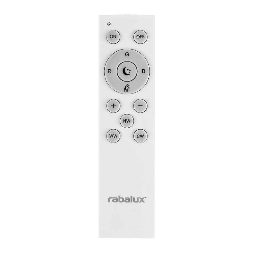 Rabalux - Plafonnier à intensité variable RGB LED/24W/230V 3000-6500K Wi-Fi Tuya d. 39,5 cm + Télécommande