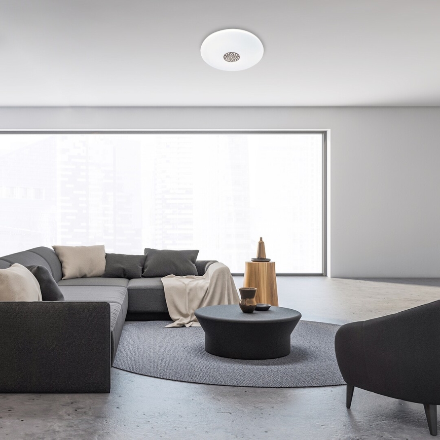 Rabalux - Plafonnier à intensité variable RGB LED/40W/230V 3000-6500K Wi-Fi Tuya d. 60 cm + Télécommande