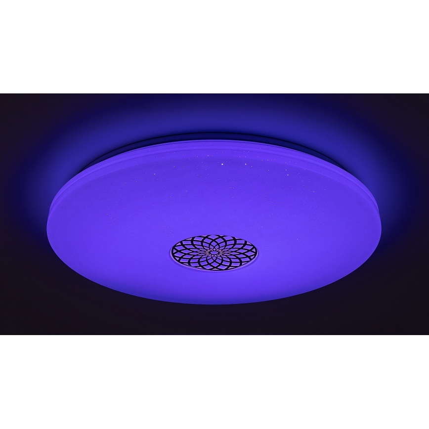Rabalux - Plafonnier à intensité variable RGB LED/40W/230V 3000-6500K Wi-Fi Tuya d. 60 cm + Télécommande