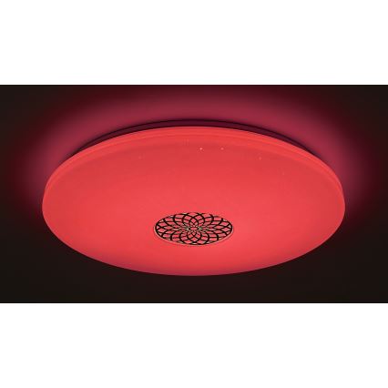 Rabalux - Plafonnier à intensité variable RGB LED/40W/230V 3000-6500K Wi-Fi Tuya d. 60 cm + Télécommande