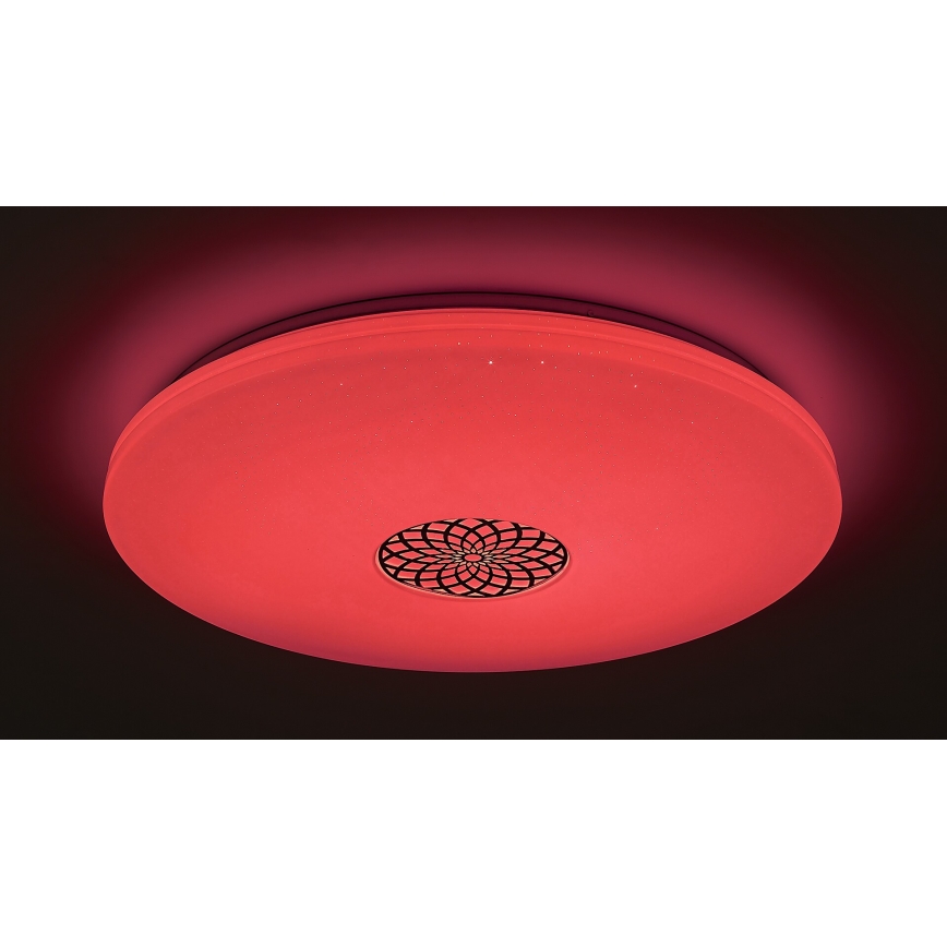 Rabalux - Plafonnier à intensité variable RGB LED/40W/230V 3000-6500K Wi-Fi Tuya d. 60 cm + Télécommande