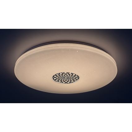 Rabalux - Plafonnier à intensité variable RGB LED/40W/230V 3000-6500K Wi-Fi Tuya d. 60 cm + Télécommande