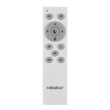 Rabalux - Plafonnier à intensité variable RGB LED/40W/230V 3000-6500K Wi-Fi Tuya d. 60 cm + Télécommande