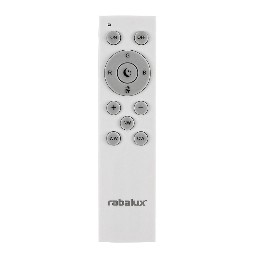 Rabalux - Plafonnier à intensité variable RGB LED/40W/230V 3000-6500K Wi-Fi Tuya d. 60 cm + Télécommande