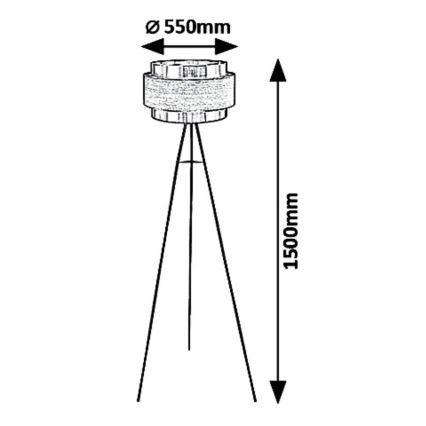 Rabalux 5385 - Lampadaire BASIL 1xE27/40W/230V