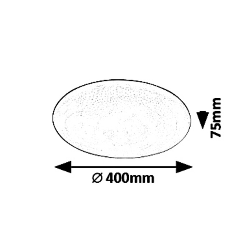 Rabalux - Plafonnier LED dimmable STAR LED/36W/230V + télécommande Ø 40 cm