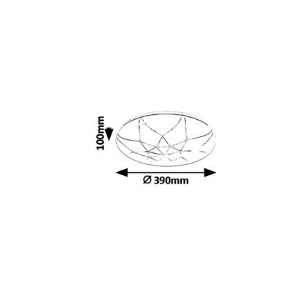 Rabalux - Plafonnier LED dimmable LED/24W/230V Wi-Fi 3000-6500K + télécommande Ø 39 cm