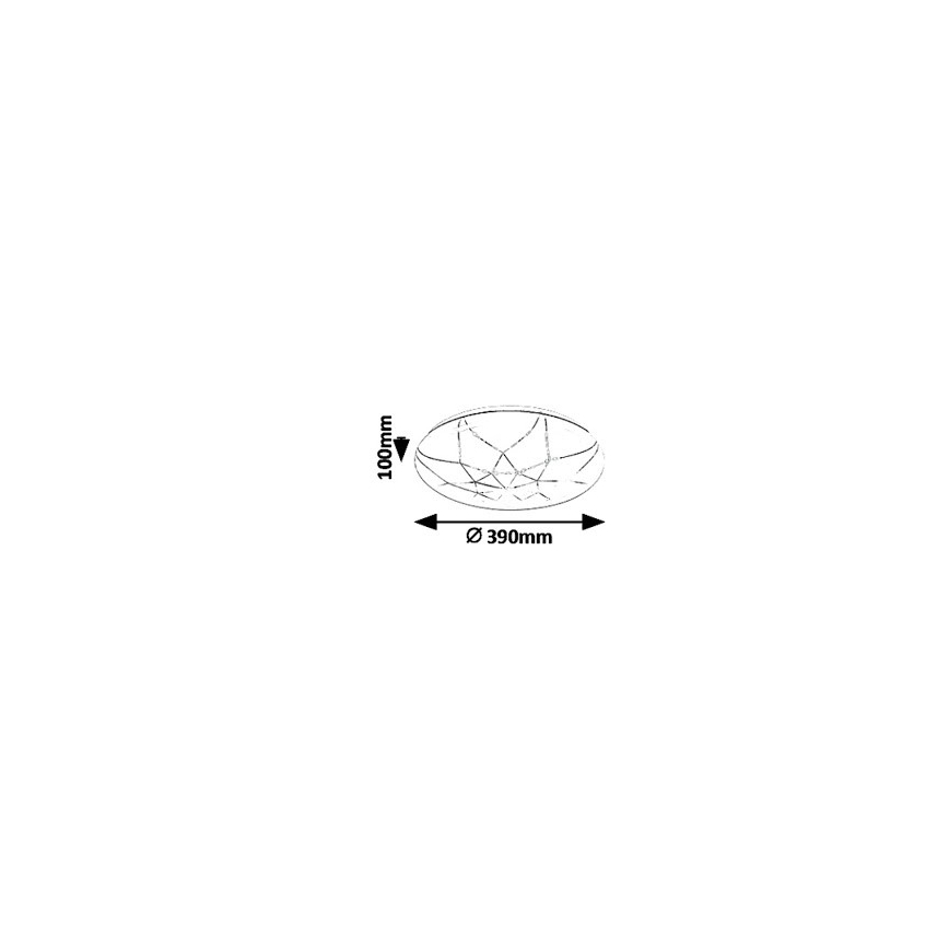 Rabalux - Plafonnier LED dimmable LED/24W/230V Wi-Fi 3000-6500K + télécommande Ø 39 cm