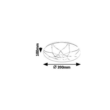 Rabalux 5540 - Plafonnier dimmable LED DAMIEN LED/24W/230V