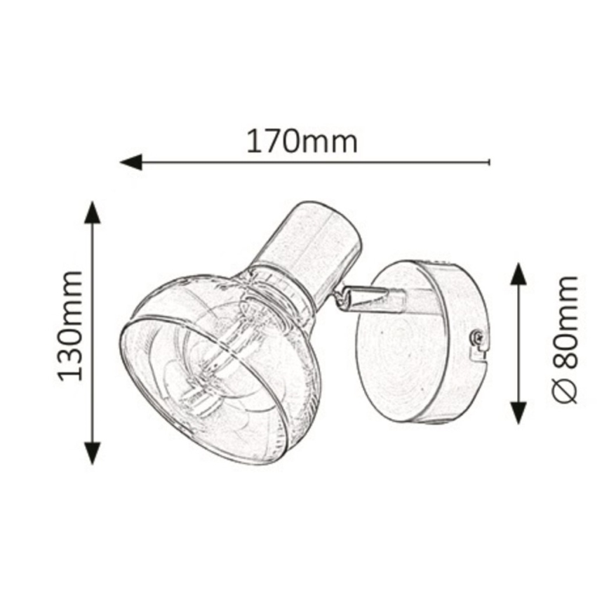 Rabalux - Applique murale 1xE14/40W/230V or