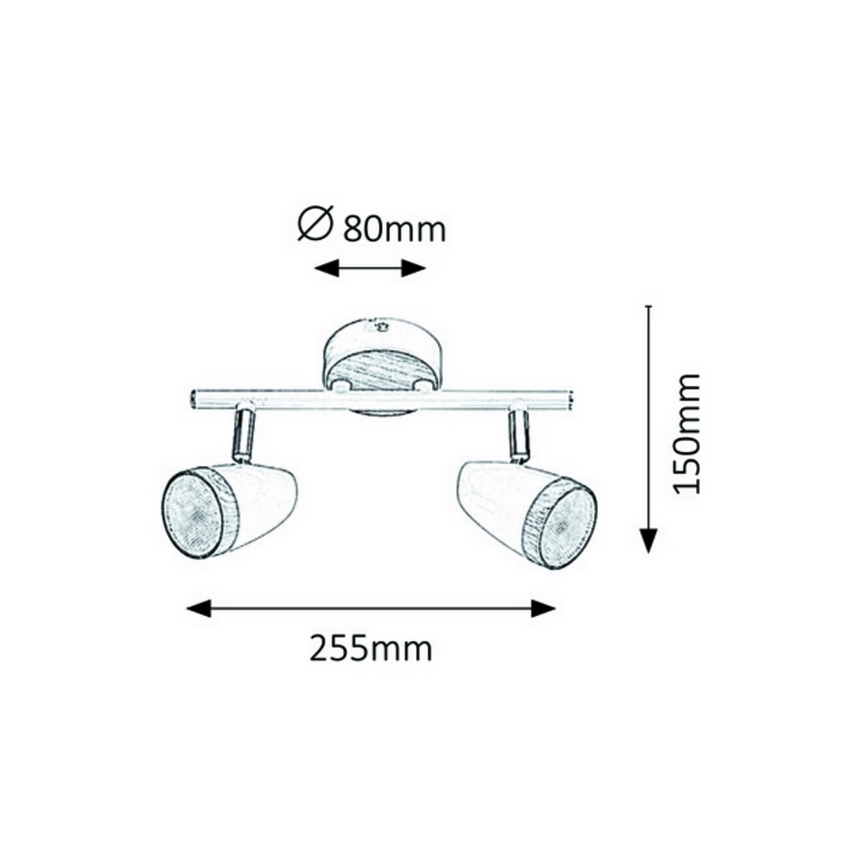Rabalux 5565 - Spot LED KAREN 2xLED/4W/230V