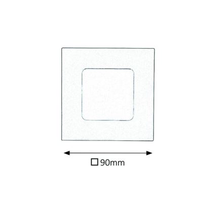 Rabalux - Spot encastrable LED salle de bain LED/3W/230V IP44 3000K