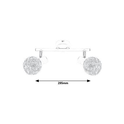 Rabalux - Spot plafond 2xE14/15W/230V