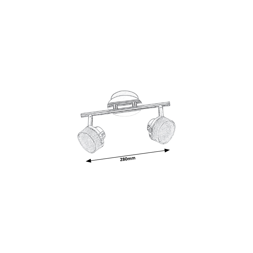 Rabalux - Spot plafonnier LED 2xLED/5W/230V