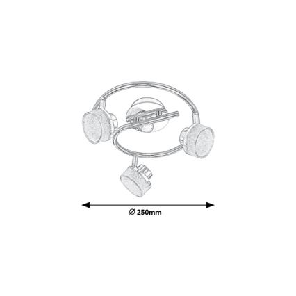 Rabalux - Spot plafonnier LED 3xLED/5W/230V