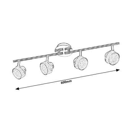 Rabalux - Spot plafonnier LED 4xLED/5W/230V