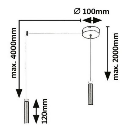 Rabalux - Suspension LED avec fil LED/7W/230V