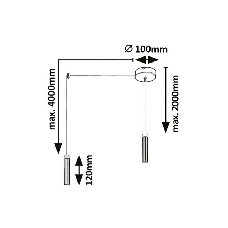 Rabalux - Suspension LED avec fil LED/7W/230V