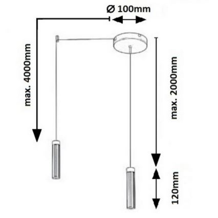 Rabalux - Suspension LED sur fil LED/14W/230V