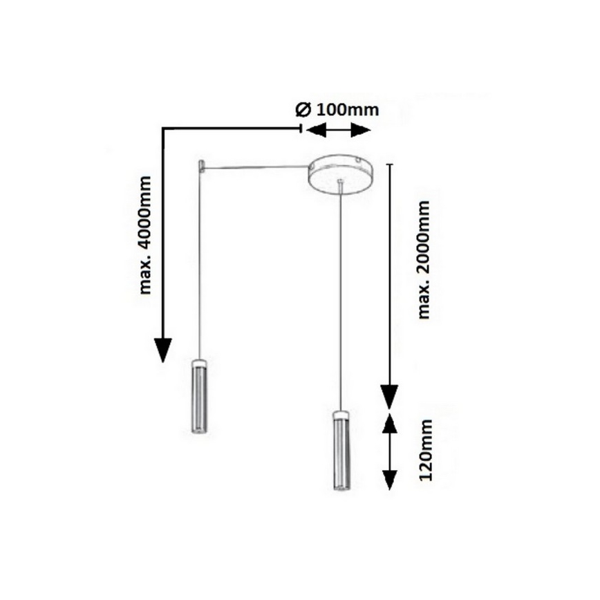 Rabalux - Suspension LED sur fil LED/14W/230V
